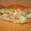 Рецепт: Пирог с лососем и сыром